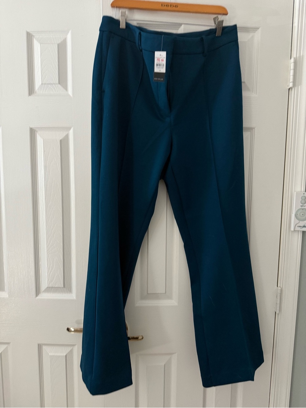 Ann Taylor Factory Teal Wide-Leg Dress Trousers